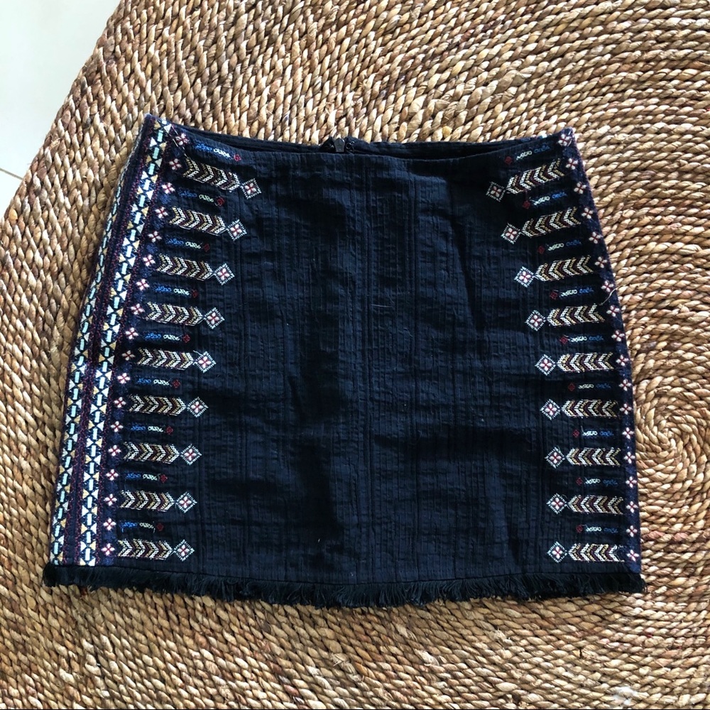 LF - House of Three - Tribal Mini Skirt